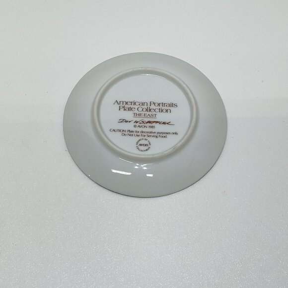 Avon American Portraits Plate Collection 1985 Set Of 5 Including Original Boxes - Picture 9 of 15